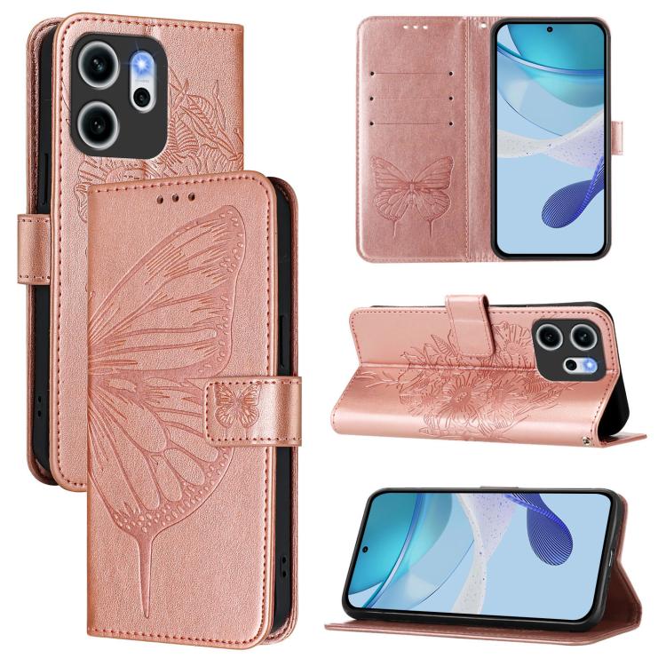 Embossed Butterfly Leather Phone Case, For OPPO A6 GT 5G, For OPPO Find X9 Pro, For OPPO K13 Turbo 5G / K13 Turbo Pro 5G, For OPPO Reno14 F 5G, For OPPO A5x 4G Global / 5G Global, For OPPO A5 5G Global / A3 Pro 5G Global