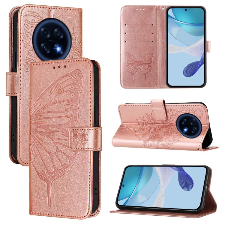 Embossed Butterfly Leather Phone Case, For OPPO A6 GT 5G, For OPPO Find X9 Pro, For OPPO K13 Turbo 5G / K13 Turbo Pro 5G, For OPPO Reno14 F 5G, For OPPO A5x 4G Global / 5G Global, For OPPO A5 5G Global / A3 Pro 5G Global