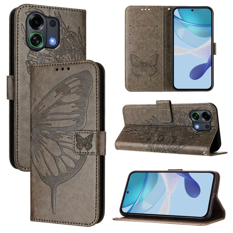 Embossed Butterfly Leather Phone Case, For OPPO A6 GT 5G, For OPPO Find X9 Pro, For OPPO K13 Turbo 5G / K13 Turbo Pro 5G, For OPPO Reno14 F 5G, For OPPO A5x 4G Global / 5G Global, For OPPO A5 5G Global / A3 Pro 5G Global
