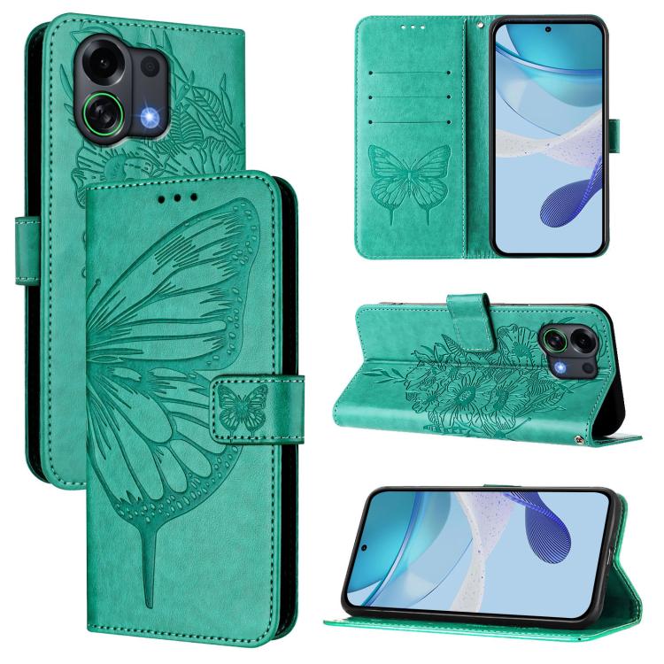 Embossed Butterfly Leather Phone Case, For OPPO A6 GT 5G, For OPPO Find X9 Pro, For OPPO K13 Turbo 5G / K13 Turbo Pro 5G, For OPPO Reno14 F 5G, For OPPO A5x 4G Global / 5G Global, For OPPO A5 5G Global / A3 Pro 5G Global