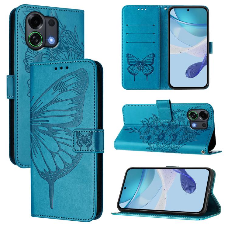 Embossed Butterfly Leather Phone Case, For OPPO A6 GT 5G, For OPPO Find X9 Pro, For OPPO K13 Turbo 5G / K13 Turbo Pro 5G, For OPPO Reno14 F 5G, For OPPO A5x 4G Global / 5G Global, For OPPO A5 5G Global / A3 Pro 5G Global