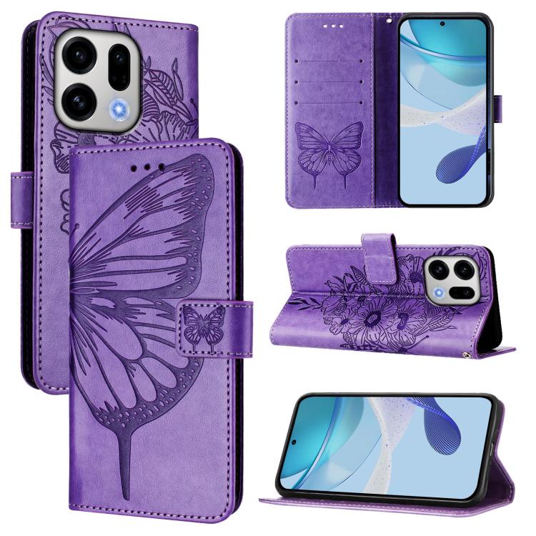 Embossed Butterfly Leather Phone Case, For OPPO Reno16 F / Reno16 FS 5G, For OPPO Reno16 / Reno16 Pro 5G Global, For OPPO Find X9s Pro 5G, For OPPO Find X9 Ultra, For OPPO A6s Pro 4G, For OPPO Find X9