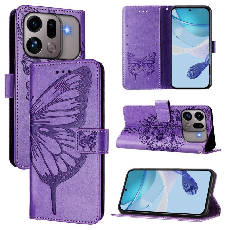 Embossed Butterfly Leather Phone Case, For OPPO Reno16 F / Reno16 FS 5G, For OPPO Reno16 / Reno16 Pro 5G Global, For OPPO Find X9s Pro 5G, For OPPO Find X9 Ultra, For OPPO A6s Pro 4G, For OPPO Find X9