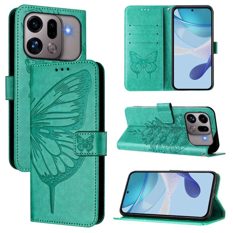 Embossed Butterfly Leather Phone Case, For OPPO Reno16 F / Reno16 FS 5G, For OPPO Reno16 / Reno16 Pro 5G Global, For OPPO Find X9s Pro 5G, For OPPO Find X9 Ultra, For OPPO A6s Pro 4G, For OPPO Find X9