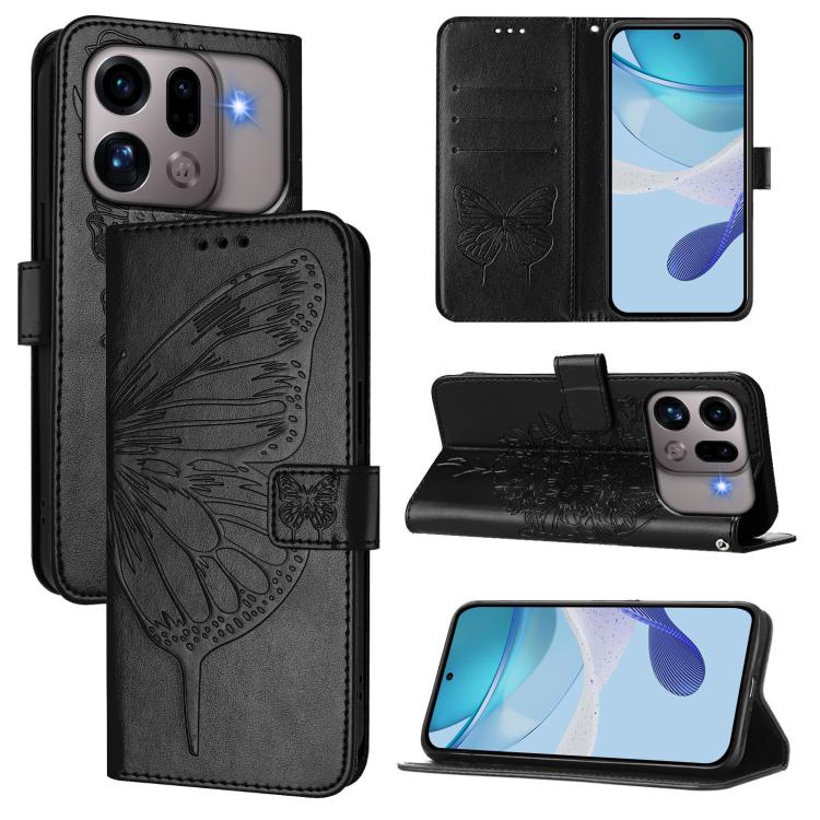 Embossed Butterfly Leather Phone Case, For OPPO Reno16 F / Reno16 FS 5G, For OPPO Reno16 / Reno16 Pro 5G Global, For OPPO Find X9s Pro 5G, For OPPO Find X9 Ultra, For OPPO A6s Pro 4G, For OPPO Find X9