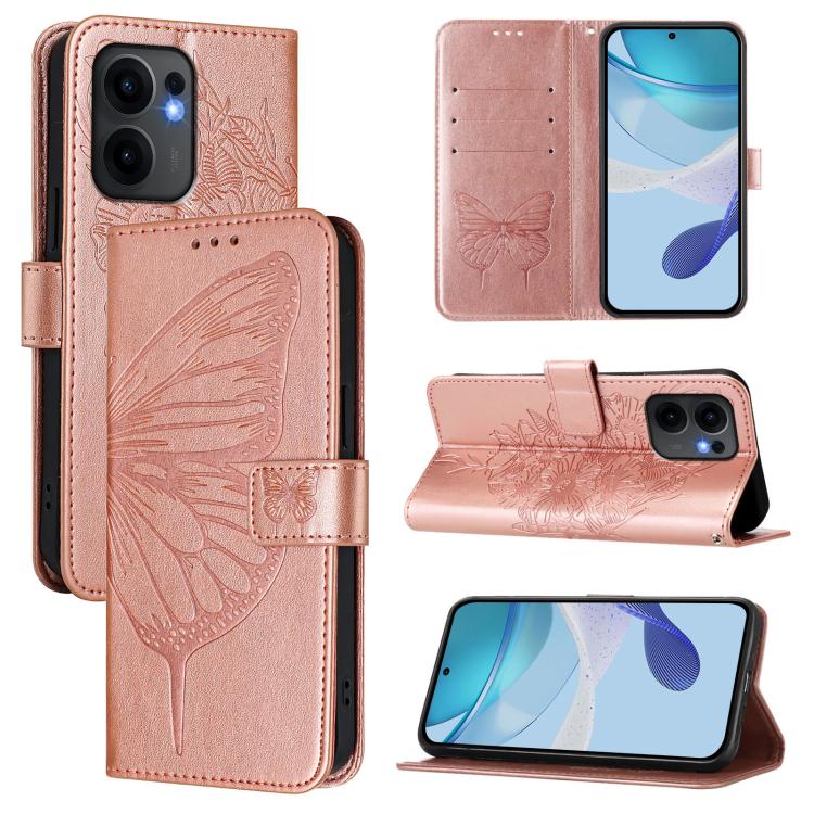 Embossed Butterfly Leather Phone Case, For OPPO Reno14 Pro 5G Global, For OPPO Reno14 5G Global, For OPPO A5 Pro 5G Global, For OPPO Reno13 F 5G Global / Reno13 F 4G, For OPPO Reno13 F 5G Global, For OPPO A5 Pro China