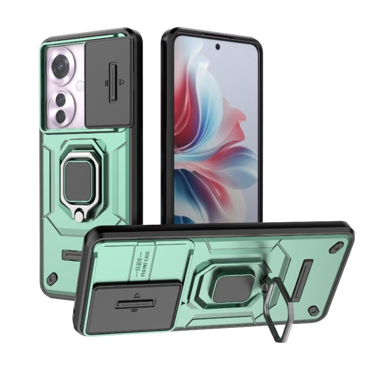 Sliding Camshield TPU + PC Shockproof Phone Case with Holder, For OPPO K13 Turbo 5G, For OPPO Reno13 Pro 5G Global, For OPPO Reno13 5G Global, For OPPO K12x 5G Global, For OPPO A3X 5G, For OPPO Reno12 Pro Global, For OPPO Reno12 Global                 ...