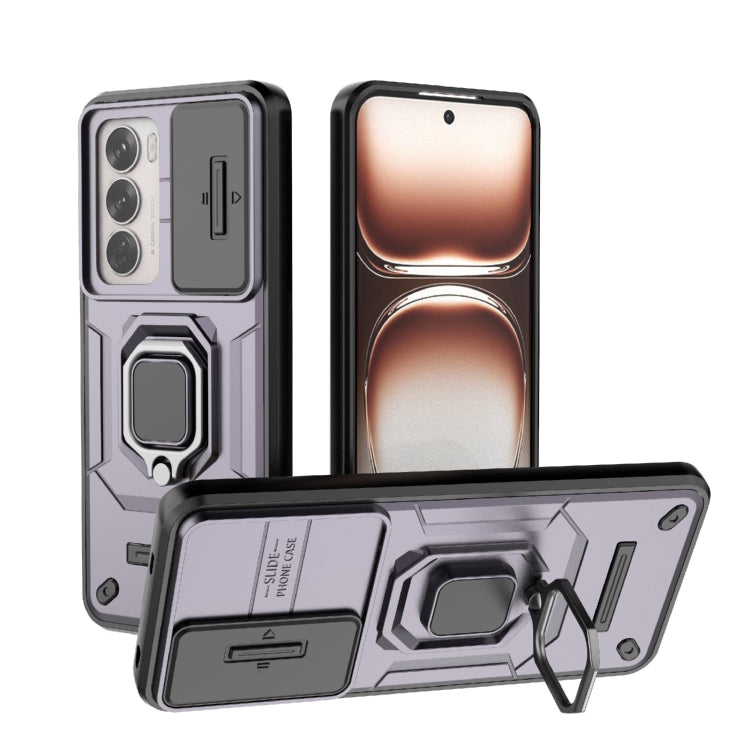 Sliding Camshield TPU + PC Shockproof Phone Case with Holder, For OPPO K13 Turbo 5G, For OPPO Reno13 Pro 5G Global, For OPPO Reno13 5G Global, For OPPO K12x 5G Global, For OPPO A3X 5G, For OPPO Reno12 Pro Global, For OPPO Reno12 Global                 ...