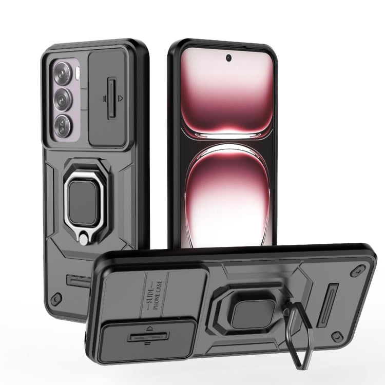 Sliding Camshield TPU + PC Shockproof Phone Case with Holder, For OPPO K13 Turbo 5G, For OPPO Reno13 Pro 5G Global, For OPPO Reno13 5G Global, For OPPO K12x 5G Global, For OPPO A3X 5G, For OPPO Reno12 Pro Global, For OPPO Reno12 Global                 ...