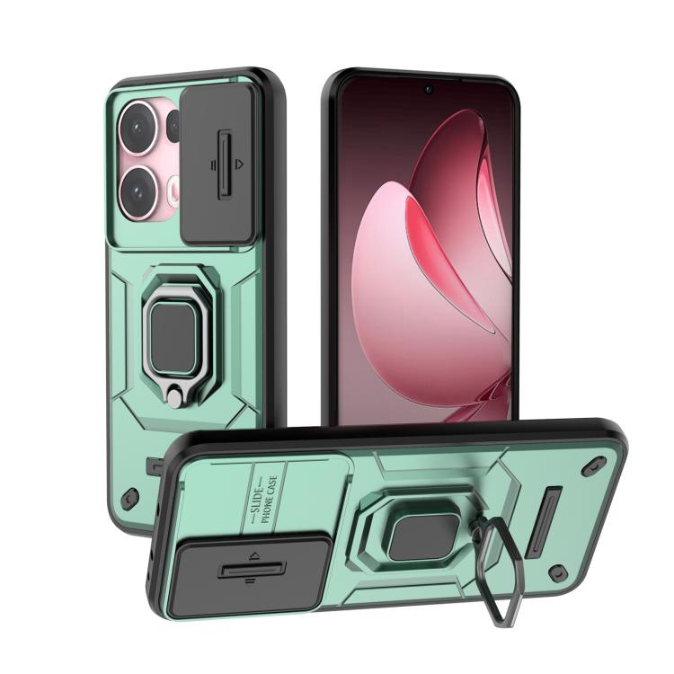 Sliding Camshield TPU + PC Shockproof Phone Case with Holder, For OPPO K13 Turbo 5G, For OPPO Reno13 Pro 5G Global, For OPPO Reno13 5G Global, For OPPO K12x 5G Global, For OPPO A3X 5G, For OPPO Reno12 Pro Global, For OPPO Reno12 Global                 ...