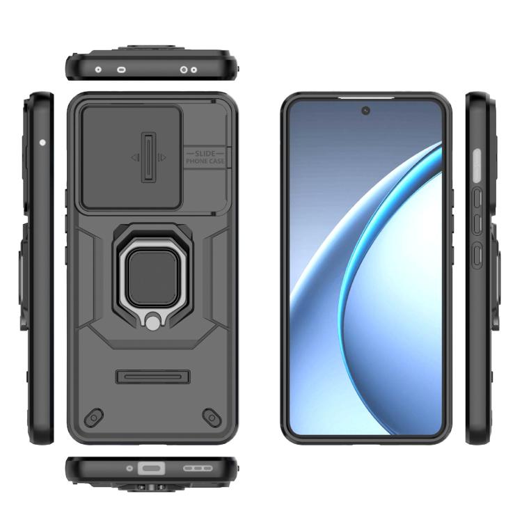 Sliding Camshield TPU + PC Shockproof Phone Case with Holder, For OPPO K13 Turbo 5G, For OPPO Reno13 Pro 5G Global, For OPPO Reno13 5G Global, For OPPO K12x 5G Global, For OPPO A3X 5G, For OPPO Reno12 Pro Global, For OPPO Reno12 Global                 ...