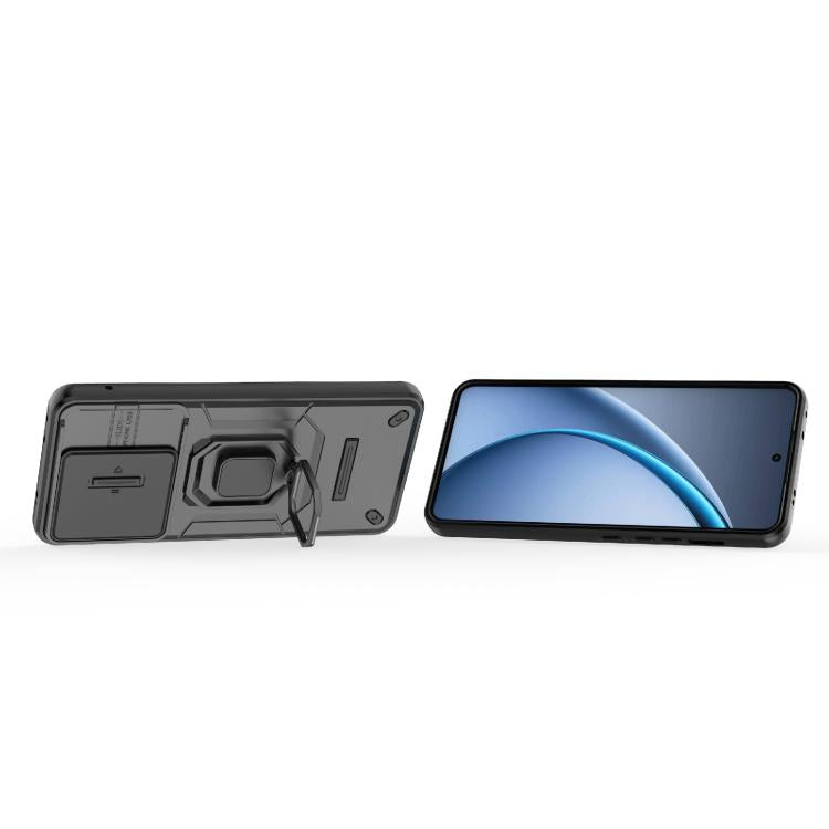 Sliding Camshield TPU + PC Shockproof Phone Case with Holder, For OPPO K13 Turbo 5G, For OPPO Reno13 Pro 5G Global, For OPPO Reno13 5G Global, For OPPO K12x 5G Global, For OPPO A3X 5G, For OPPO Reno12 Pro Global, For OPPO Reno12 Global                 ...