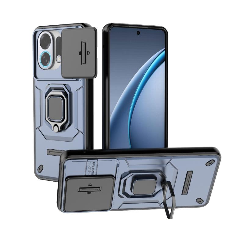 Sliding Camshield TPU + PC Shockproof Phone Case with Holder, For OPPO K13 Turbo 5G, For OPPO Reno13 Pro 5G Global, For OPPO Reno13 5G Global, For OPPO K12x 5G Global, For OPPO A3X 5G, For OPPO Reno12 Pro Global, For OPPO Reno12 Global                 ...