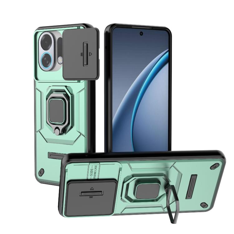 Sliding Camshield TPU + PC Shockproof Phone Case with Holder, For OPPO K13 Turbo 5G, For OPPO Reno13 Pro 5G Global, For OPPO Reno13 5G Global, For OPPO K12x 5G Global, For OPPO A3X 5G, For OPPO Reno12 Pro Global, For OPPO Reno12 Global                 ...