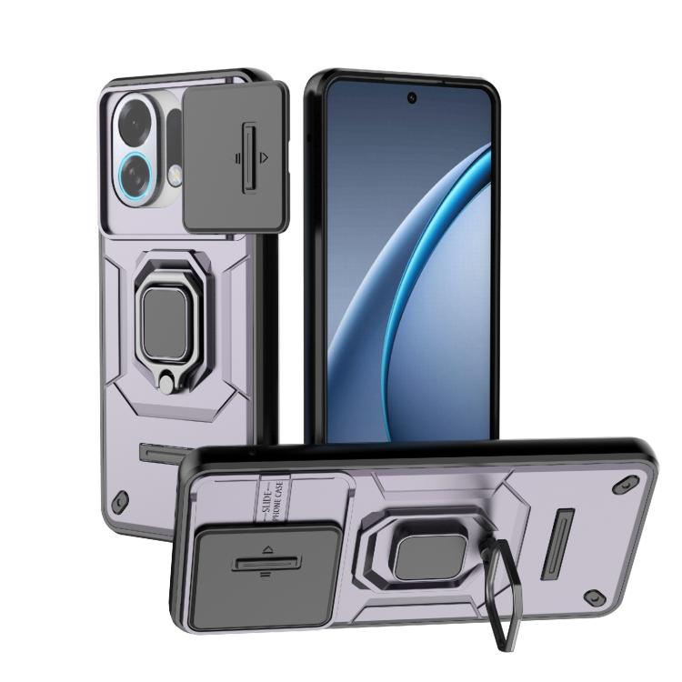 Sliding Camshield TPU + PC Shockproof Phone Case with Holder, For OPPO K13 Turbo 5G, For OPPO Reno13 Pro 5G Global, For OPPO Reno13 5G Global, For OPPO K12x 5G Global, For OPPO A3X 5G, For OPPO Reno12 Pro Global, For OPPO Reno12 Global                 ...