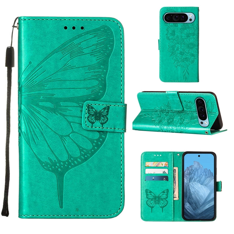 Embossed Butterfly Leather Phone Case, For Google Pixel 9 Pro, For Google Pixel 9, For Google Pixel 8a, For Google Pixel 8 Pro, For Google Pixel 8, For Google Pixel 7a