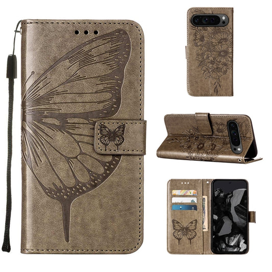 Embossed Butterfly Leather Phone Case, For Google Pixel 9 Pro, For Google Pixel 9, For Google Pixel 8a, For Google Pixel 8 Pro, For Google Pixel 8, For Google Pixel 7a