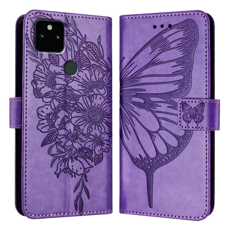 Embossed Butterfly Leather Phone Case, For Google Pixel 7 Pro, For Google Pixel 7, For Google Pixel 6a, For Google Pixel 6 Pro, For Google Pixel 6, For Google Pixel 5a 5G
