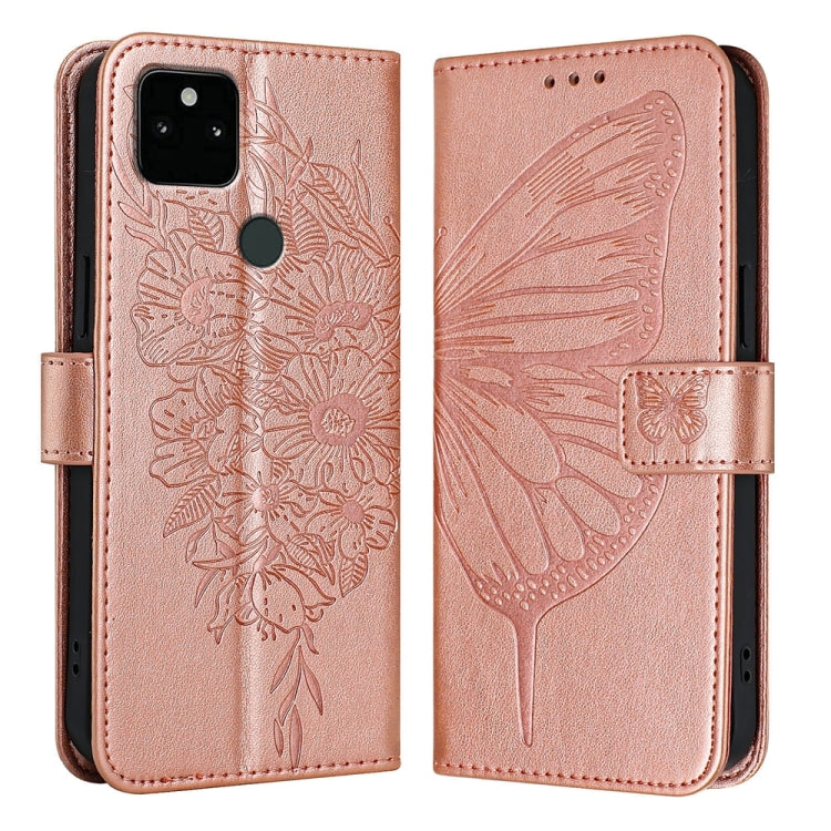 Embossed Butterfly Leather Phone Case, For Google Pixel 7 Pro, For Google Pixel 7, For Google Pixel 6a, For Google Pixel 6 Pro, For Google Pixel 6, For Google Pixel 5a 5G