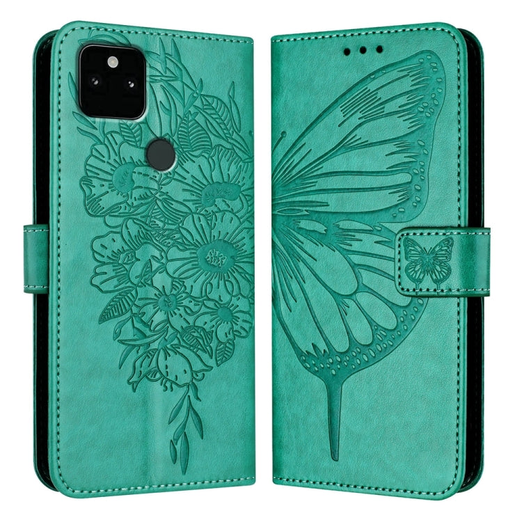 Embossed Butterfly Leather Phone Case, For Google Pixel 7 Pro, For Google Pixel 7, For Google Pixel 6a, For Google Pixel 6 Pro, For Google Pixel 6, For Google Pixel 5a 5G