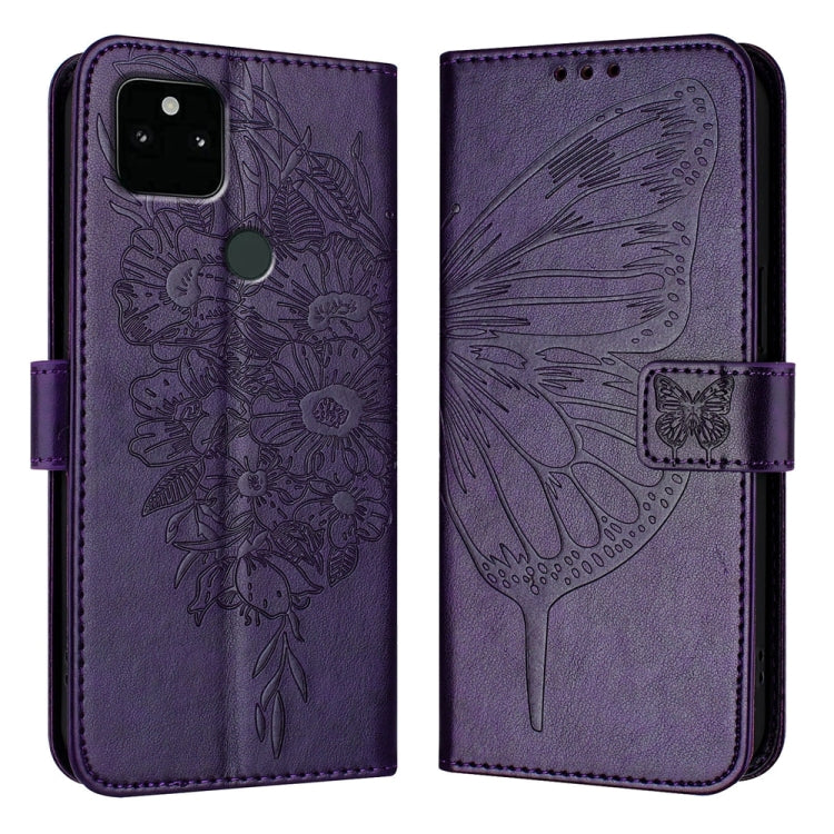 Embossed Butterfly Leather Phone Case, For Google Pixel 7 Pro, For Google Pixel 7, For Google Pixel 6a, For Google Pixel 6 Pro, For Google Pixel 6, For Google Pixel 5a 5G