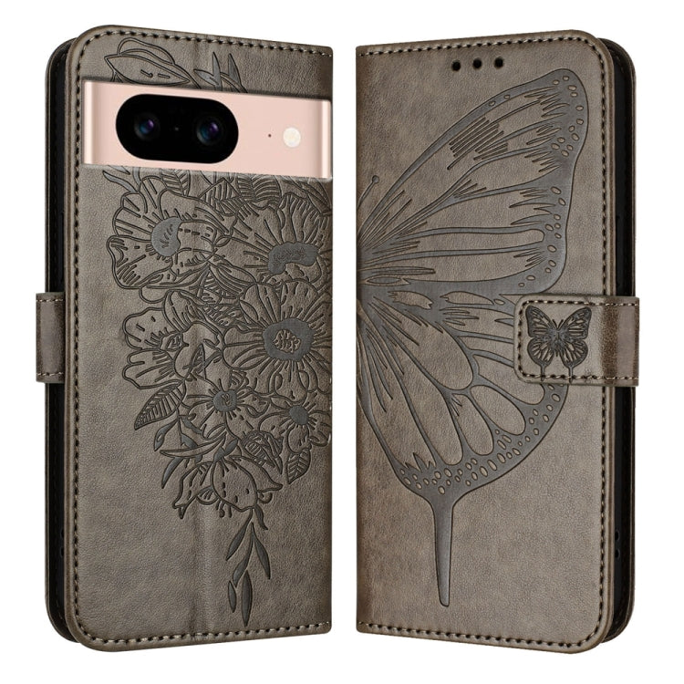 Embossed Butterfly Leather Phone Case, For Google Pixel 9 Pro, For Google Pixel 9, For Google Pixel 8a, For Google Pixel 8 Pro, For Google Pixel 8, For Google Pixel 7a