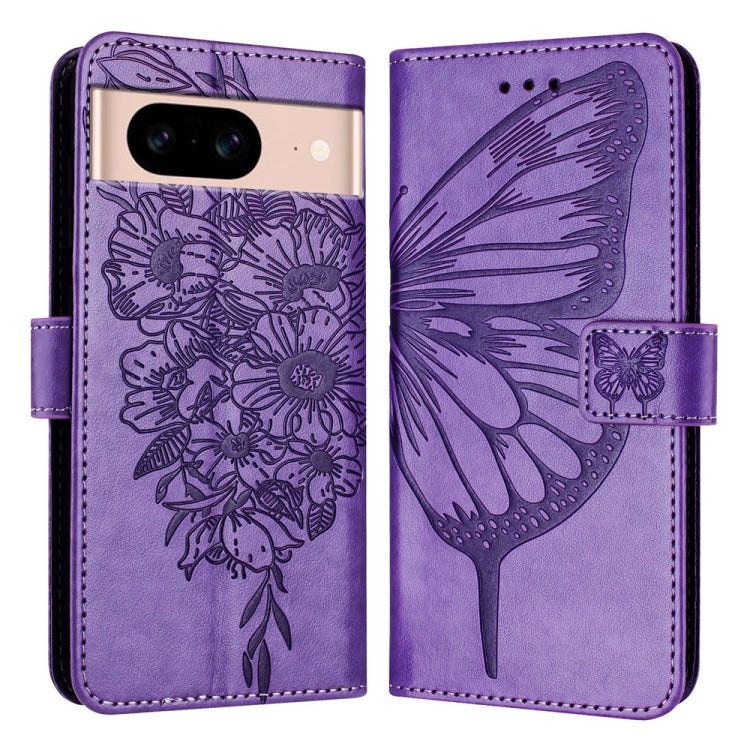Embossed Butterfly Leather Phone Case, For Google Pixel 9 Pro, For Google Pixel 9, For Google Pixel 8a, For Google Pixel 8 Pro, For Google Pixel 8, For Google Pixel 7a