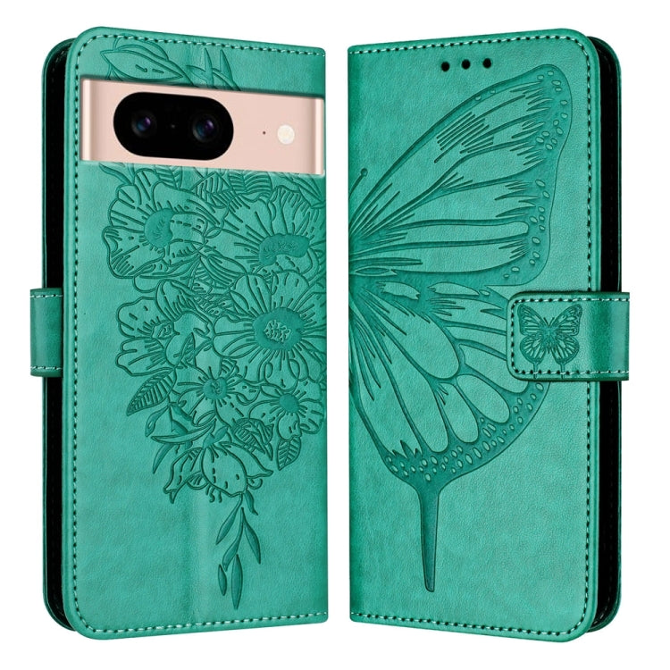 Embossed Butterfly Leather Phone Case, For Google Pixel 9 Pro, For Google Pixel 9, For Google Pixel 8a, For Google Pixel 8 Pro, For Google Pixel 8, For Google Pixel 7a