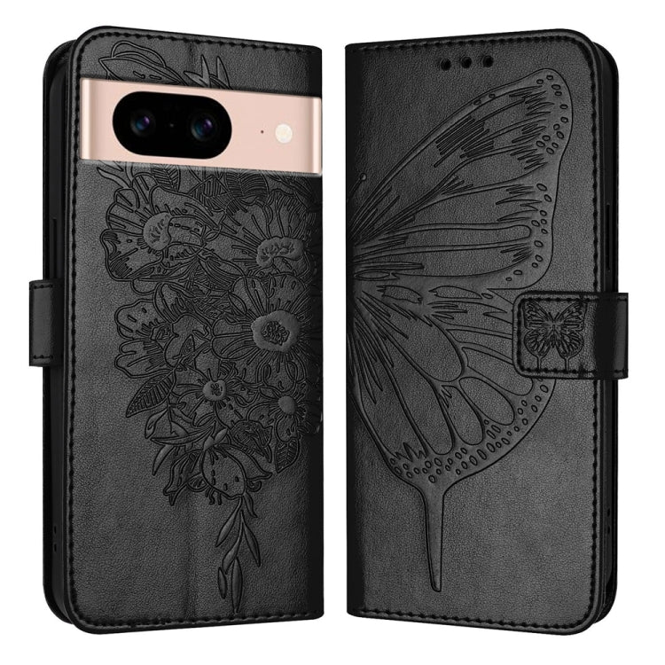 Embossed Butterfly Leather Phone Case, For Google Pixel 9 Pro, For Google Pixel 9, For Google Pixel 8a, For Google Pixel 8 Pro, For Google Pixel 8, For Google Pixel 7a