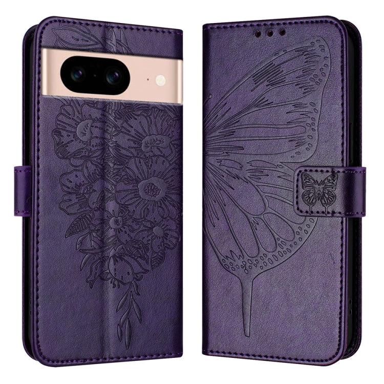Embossed Butterfly Leather Phone Case, For Google Pixel 9 Pro, For Google Pixel 9, For Google Pixel 8a, For Google Pixel 8 Pro, For Google Pixel 8, For Google Pixel 7a