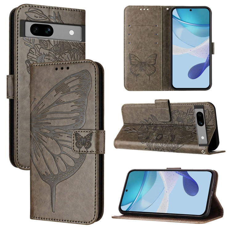 Embossed Butterfly Leather Phone Case, For Google Pixel 9 Pro, For Google Pixel 9, For Google Pixel 8a, For Google Pixel 8 Pro, For Google Pixel 8, For Google Pixel 7a
