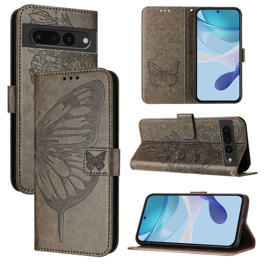 Embossed Butterfly Leather Phone Case, For Google Pixel 7 Pro, For Google Pixel 7, For Google Pixel 6a, For Google Pixel 6 Pro, For Google Pixel 6, For Google Pixel 5a 5G