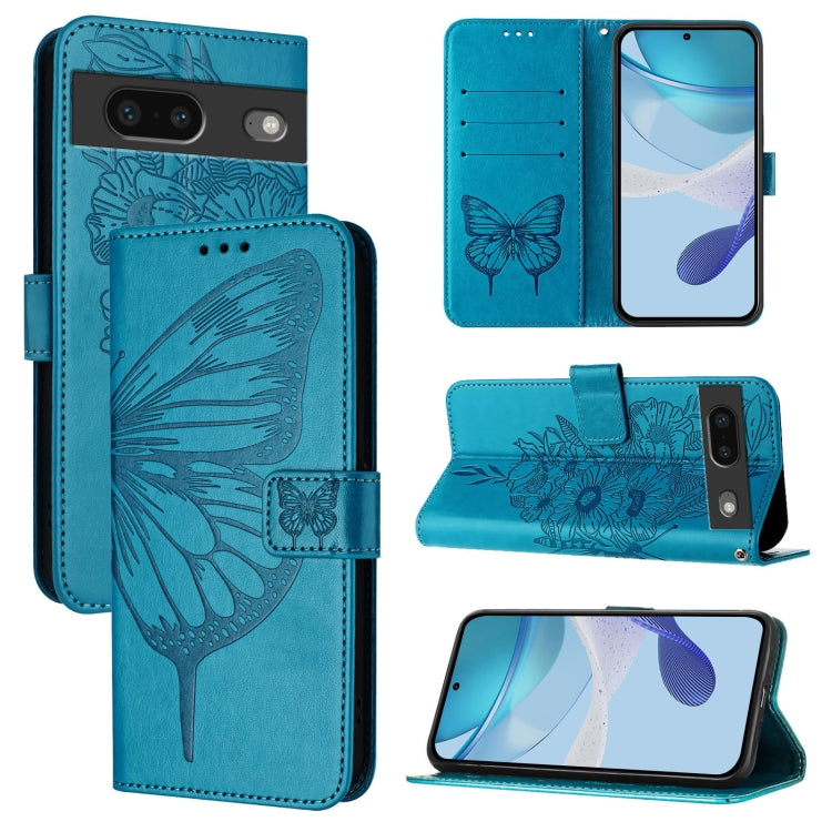 Embossed Butterfly Leather Phone Case, For Google Pixel 7 Pro, For Google Pixel 7, For Google Pixel 6a, For Google Pixel 6 Pro, For Google Pixel 6, For Google Pixel 5a 5G