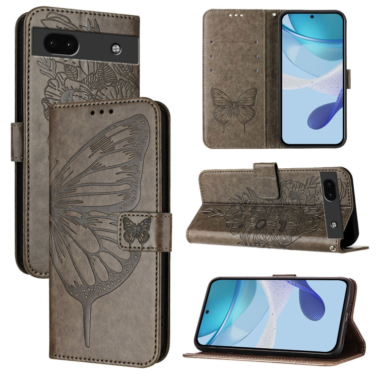 Embossed Butterfly Leather Phone Case, For Google Pixel 7 Pro, For Google Pixel 7, For Google Pixel 6a, For Google Pixel 6 Pro, For Google Pixel 6, For Google Pixel 5a 5G