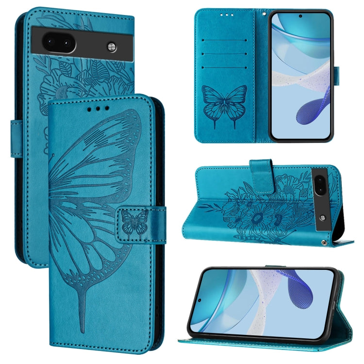 Embossed Butterfly Leather Phone Case, For Google Pixel 7 Pro, For Google Pixel 7, For Google Pixel 6a, For Google Pixel 6 Pro, For Google Pixel 6, For Google Pixel 5a 5G