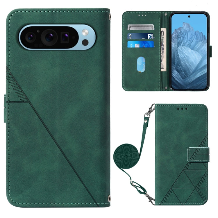 Crossbody 3D Embossed Flip Leather Phone Case, For Google Pixel 11 Pro XL, For Google Pixel 11 Pro / 11, For Google Pixel 10 Pro XL, For Google Pixel 10 / 10 Pro+, For Google Pixel 9a, For Google Pixel 9 Pro XL, For Google Pixel 9 Pro, For Google Pixel 9