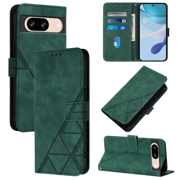 Crossbody 3D Embossed Flip Leather Phone Case, For Google Pixel 8a, For Google Pixel 8 Pro, For Google Pixel 8, For Google Pixel 7a, For Google Pixel 7 Pro, For Google Pixel 7, For Google Pixel 6a, For Google Pixel 6 Pro