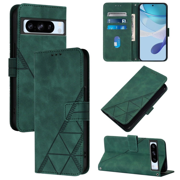 Crossbody 3D Embossed Flip Leather Phone Case, For Google Pixel 8a, For Google Pixel 8 Pro, For Google Pixel 8, For Google Pixel 7a, For Google Pixel 7 Pro, For Google Pixel 7, For Google Pixel 6a, For Google Pixel 6 Pro