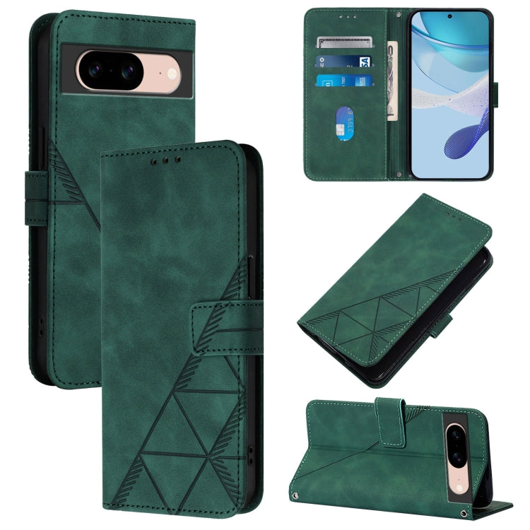 Crossbody 3D Embossed Flip Leather Phone Case, For Google Pixel 8a, For Google Pixel 8 Pro, For Google Pixel 8, For Google Pixel 7a, For Google Pixel 7 Pro, For Google Pixel 7, For Google Pixel 6a, For Google Pixel 6 Pro
