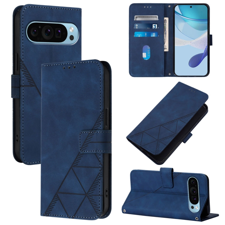 Crossbody 3D Embossed Flip Leather Phone Case, For Google Pixel 11 Pro XL, For Google Pixel 11 Pro / 11, For Google Pixel 10 Pro XL, For Google Pixel 10 / 10 Pro+, For Google Pixel 9a, For Google Pixel 9 Pro XL, For Google Pixel 9 Pro, For Google Pixel 9