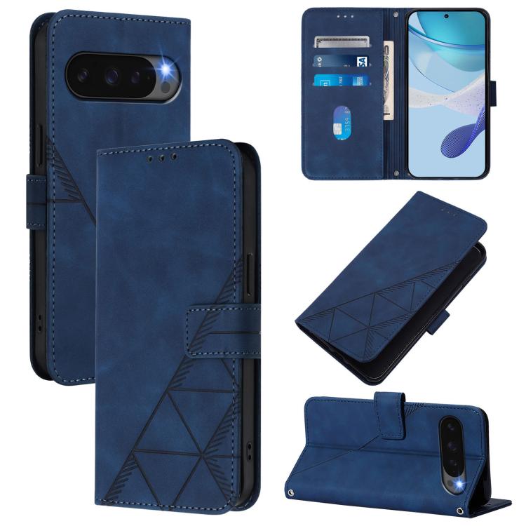 Crossbody 3D Embossed Flip Leather Phone Case, For Google Pixel 11 Pro XL, For Google Pixel 11 Pro / 11, For Google Pixel 10 Pro XL, For Google Pixel 10 / 10 Pro+, For Google Pixel 9a, For Google Pixel 9 Pro XL, For Google Pixel 9 Pro, For Google Pixel 9