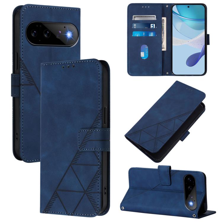 Crossbody 3D Embossed Flip Leather Phone Case, For Google Pixel 11 Pro XL, For Google Pixel 11 Pro / 11, For Google Pixel 10 Pro XL, For Google Pixel 10 / 10 Pro+, For Google Pixel 9a, For Google Pixel 9 Pro XL, For Google Pixel 9 Pro, For Google Pixel 9