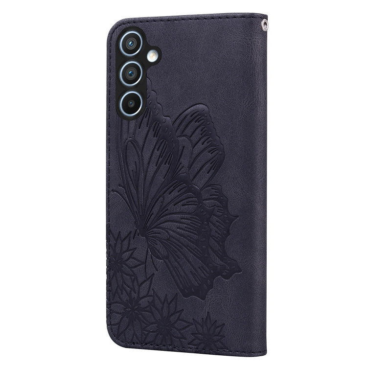 Retro Skin Feel Butterflies Embossing Horizontal Flip Leather Phone Case, For Samsung Galaxy A55 5G, For Samsung Galaxy A35 5G