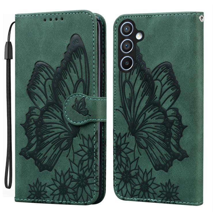 Retro Skin Feel Butterflies Embossing Horizontal Flip Leather Phone Case, For Samsung Galaxy A57 5G, For Samsung Galaxy A37 5G, For Galaxy A27 5G, For Samsung Galaxy A07 4G / A06 4G, For Samsung Galaxy A17 5G / A26 5G, For Samsung Galaxy A56 5G        ...
