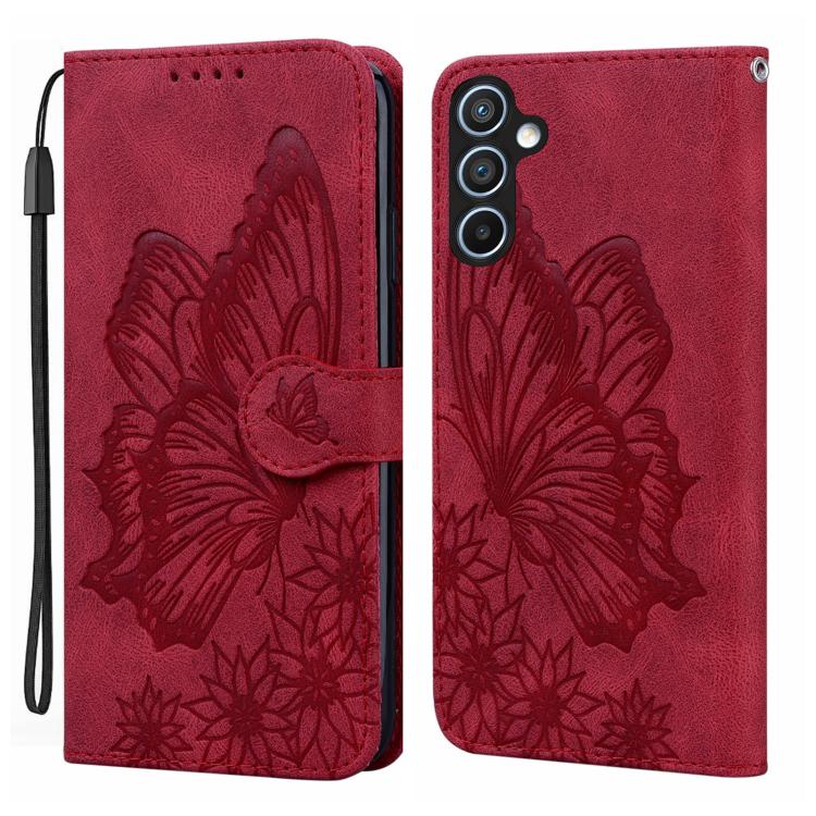 Retro Skin Feel Butterflies Embossing Horizontal Flip Leather Phone Case, For Samsung Galaxy A57 5G, For Samsung Galaxy A37 5G, For Galaxy A27 5G, For Samsung Galaxy A07 4G / A06 4G, For Samsung Galaxy A17 5G / A26 5G, For Samsung Galaxy A56 5G        ...