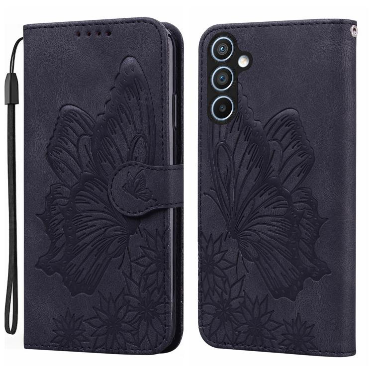 Retro Skin Feel Butterflies Embossing Horizontal Flip Leather Phone Case, For Samsung Galaxy A57 5G, For Samsung Galaxy A37 5G, For Galaxy A27 5G, For Samsung Galaxy A07 4G / A06 4G, For Samsung Galaxy A17 5G / A26 5G, For Samsung Galaxy A56 5G        ...