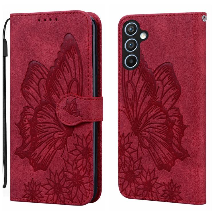 Retro Skin Feel Butterflies Embossing Horizontal Flip Leather Phone Case, For Samsung Galaxy A57 5G, For Samsung Galaxy A37 5G, For Galaxy A27 5G, For Samsung Galaxy A07 4G / A06 4G, For Samsung Galaxy A17 5G / A26 5G, For Samsung Galaxy A56 5G        ...
