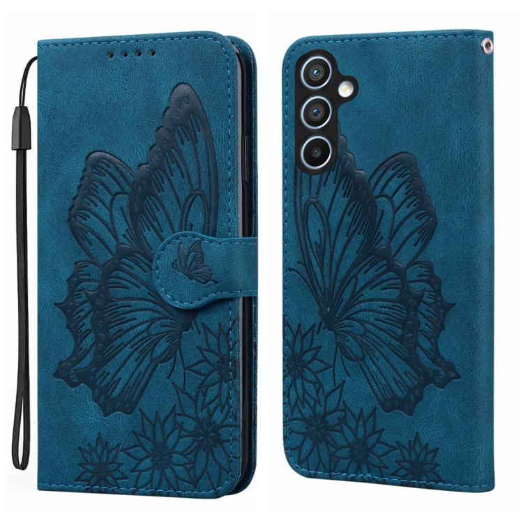 Retro Skin Feel Butterflies Embossing Horizontal Flip Leather Phone Case, For Samsung Galaxy A57 5G, For Samsung Galaxy A37 5G, For Galaxy A27 5G, For Samsung Galaxy A07 4G / A06 4G, For Samsung Galaxy A17 5G / A26 5G, For Samsung Galaxy A56 5G        ...