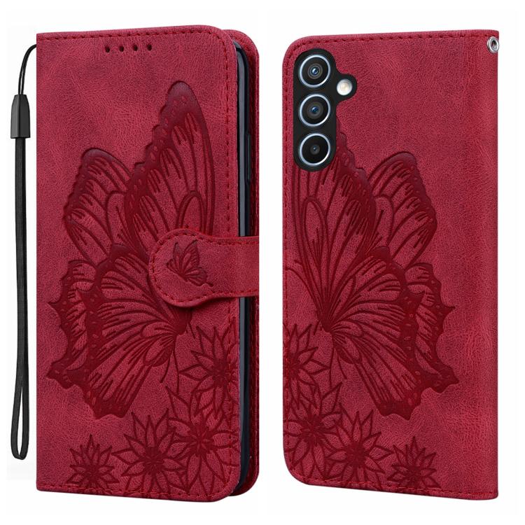 Retro Skin Feel Butterflies Embossing Horizontal Flip Leather Phone Case, For Samsung Galaxy A57 5G, For Samsung Galaxy A37 5G, For Galaxy A27 5G, For Samsung Galaxy A07 4G / A06 4G, For Samsung Galaxy A17 5G / A26 5G, For Samsung Galaxy A56 5G        ...