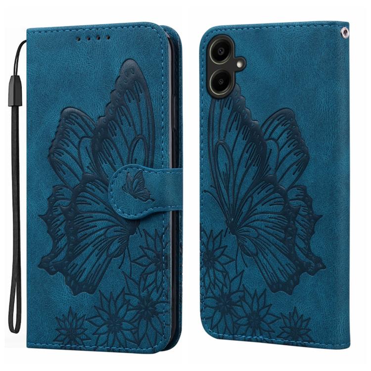 Retro Skin Feel Butterflies Embossing Horizontal Flip Leather Phone Case, For Samsung Galaxy A57 5G, For Samsung Galaxy A37 5G, For Galaxy A27 5G, For Samsung Galaxy A07 4G / A06 4G, For Samsung Galaxy A17 5G / A26 5G, For Samsung Galaxy A56 5G        ...